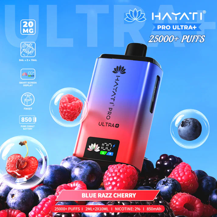 Hayati Pro Ultra+ 25000 Vape | Dual Flavour Rechargeable 20mg Vape