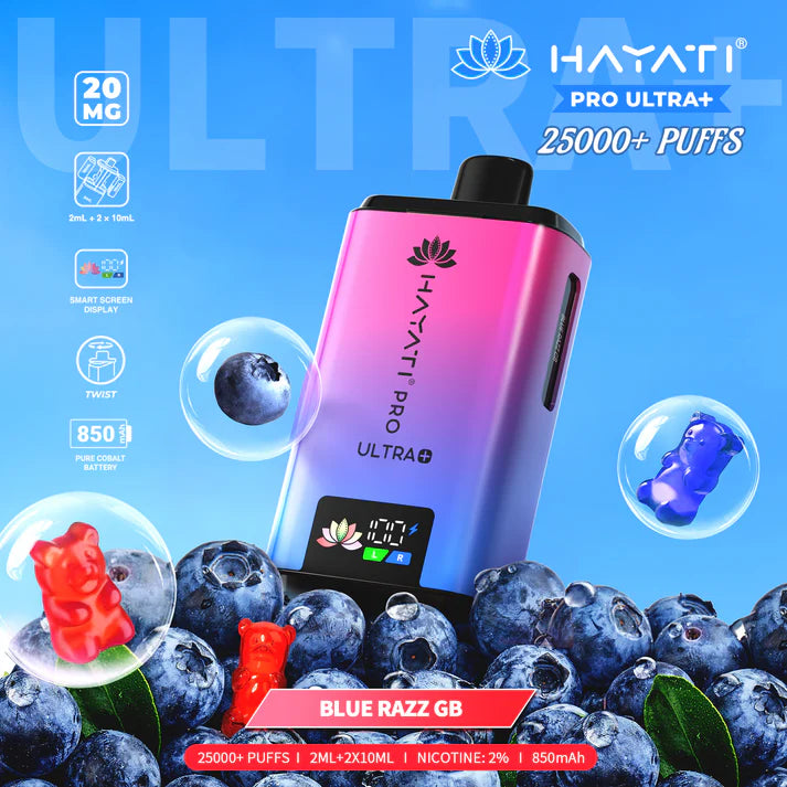 Hayati Pro Ultra+ 25000 Vape | Dual Flavour Rechargeable 20mg Vape