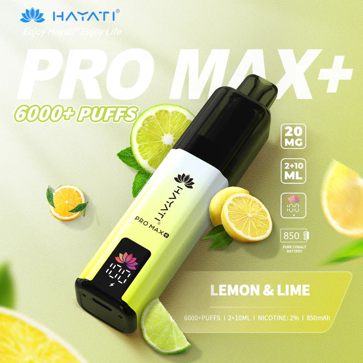 Hayati Pro Max+ 6000 Vape | Rechargeable 20mg Vape Device